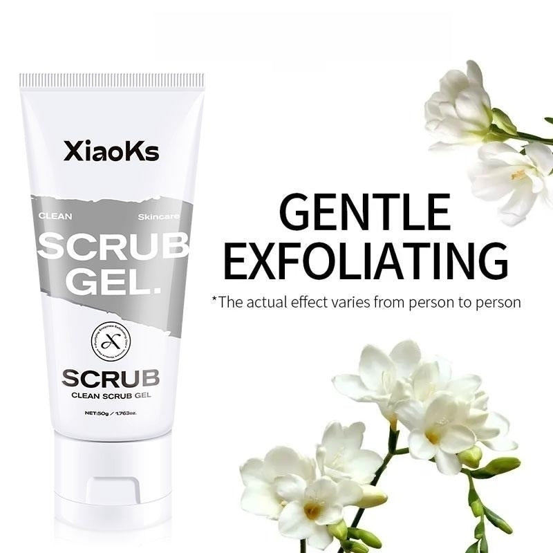 XiaoKs Scrub Gel Exfoliating Facial Cleanser for All Skin Types - Gentle Aroma Deep Cleansing Moisturizing Radiant Skin Care Solution