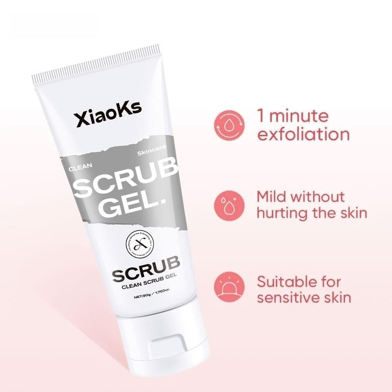 XiaoKs Scrub Gel Exfoliating Facial Cleanser for All Skin Types - Gentle Aroma Deep Cleansing Moisturizing Radiant Skin Care Solution